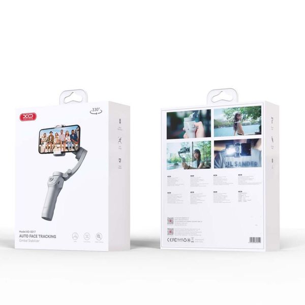 XO Gimbal Stabilizer Anti Shake Intelligent Face Clap Hand Holding Pan Tilt Three Axis Self Shooting Rod SS17