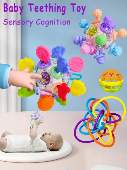 Montessori Sensory Toys For Babies, Manhattan Toy Ball Pit, Baby Teething Toys