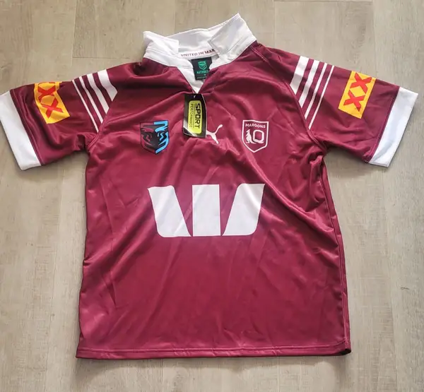 NRL Queensland Maroons State of Origin PUMA Jersey Mens Medium M New With Tags