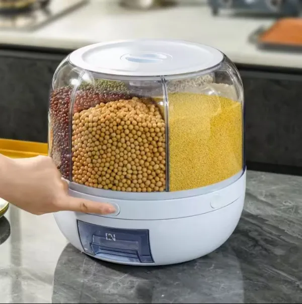 Sleek & Modern Multigrain Dispenser to Keep Your Grains Fresh and Organized