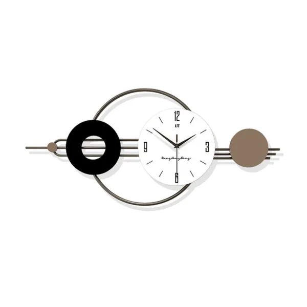 Minimalist Geometric Wall Clock with Roman Numerals