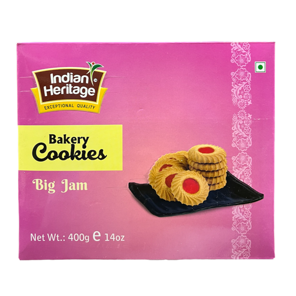 Indian Heritage Big Jam Cookies 400g