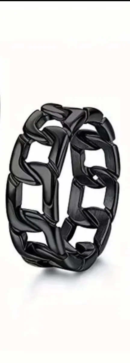 Men’s chain stainless steel ring size 12