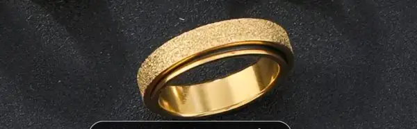 Men’s plain band stainless steel ring. Size 12 !