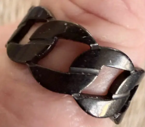 Men’s chain stainless steel ring size 12