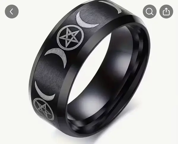 Men’s black ring size 11