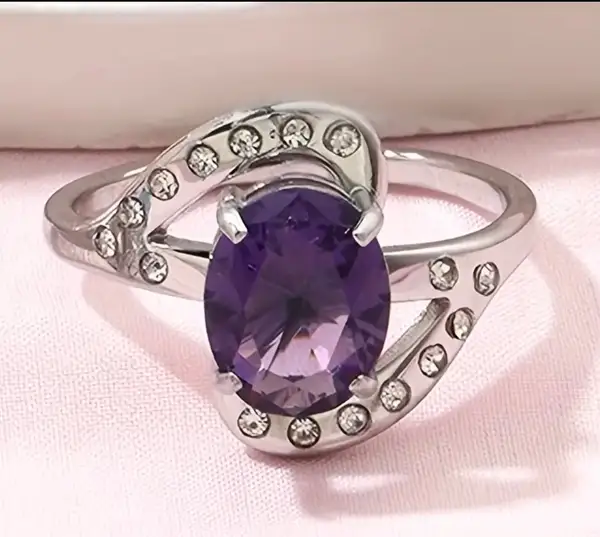 Ladies stainless steel ring size 9 (clearance)