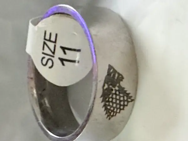 Men’s stainless steel ring size 11