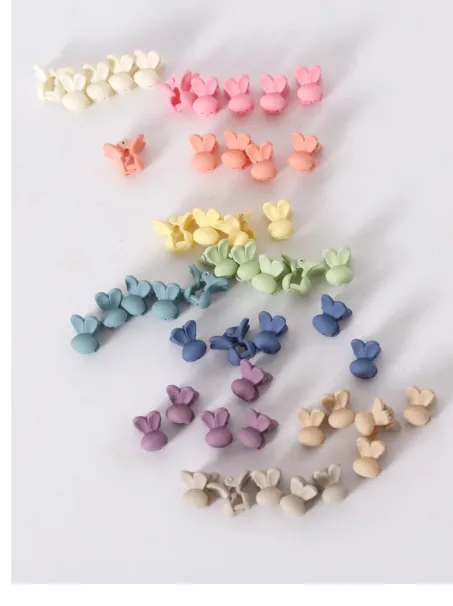 50pcs Toddler Girls Random Color Rabbit Design Hair Claw