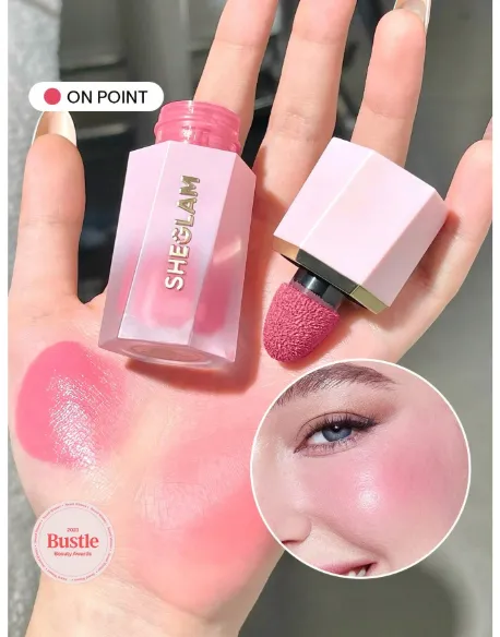 SHEGLAM Color Bloom Liquid Blush-On Point  Liquid Blush Liquid Waterproof Long Lasting High Pigment