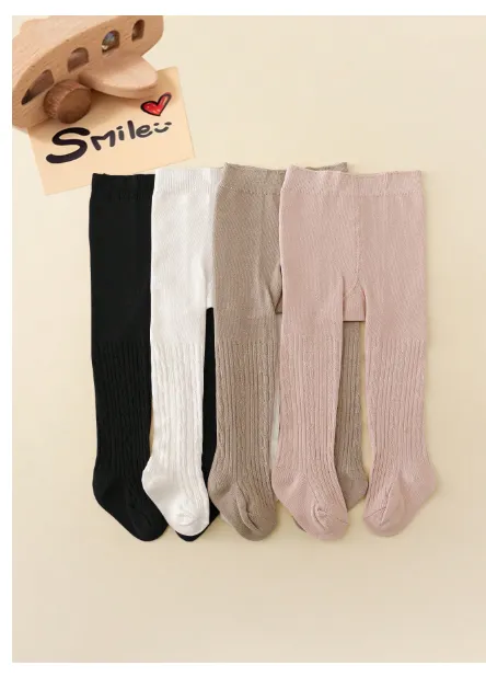 4 Pairs Children's All-Match Versatile Tights, Suitable For Infants Everyday Wear, All Season