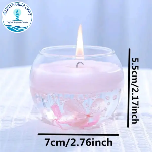 Floating Flower scented Candle