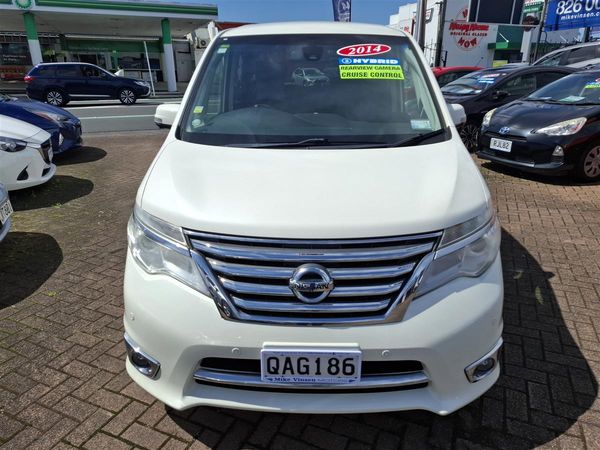 2014 Nissan Serena HYBRID CRUISE CONTROL 360 CAM EMERGENCY BREAKING PRE-CRASH SENSOR LANE ASSIST AUTO STOP 2 POWER SLIDING DOORS PARKING SENSORS ECO MODE FACTORY ALLOYS Carousel 1