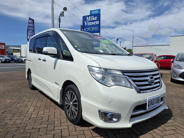 2014 Nissan Serena HYBRID CRUISE CONTROL 360 CAM EMERGENCY BREAKING PRE-CRASH SENSOR LANE ASSIST AUTO STOP 2 POWER SLIDING DOORS PARKING SENSORS ECO MODE FACTORY ALLOYS