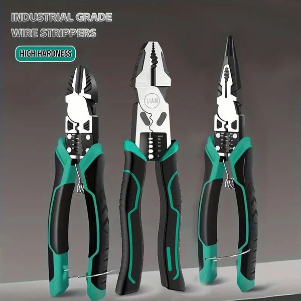XMSJ Heavy Duty Wire Cutters & Pliers – Diagonal, Needle-Nose & Combination, Singles or 3-Piece Set