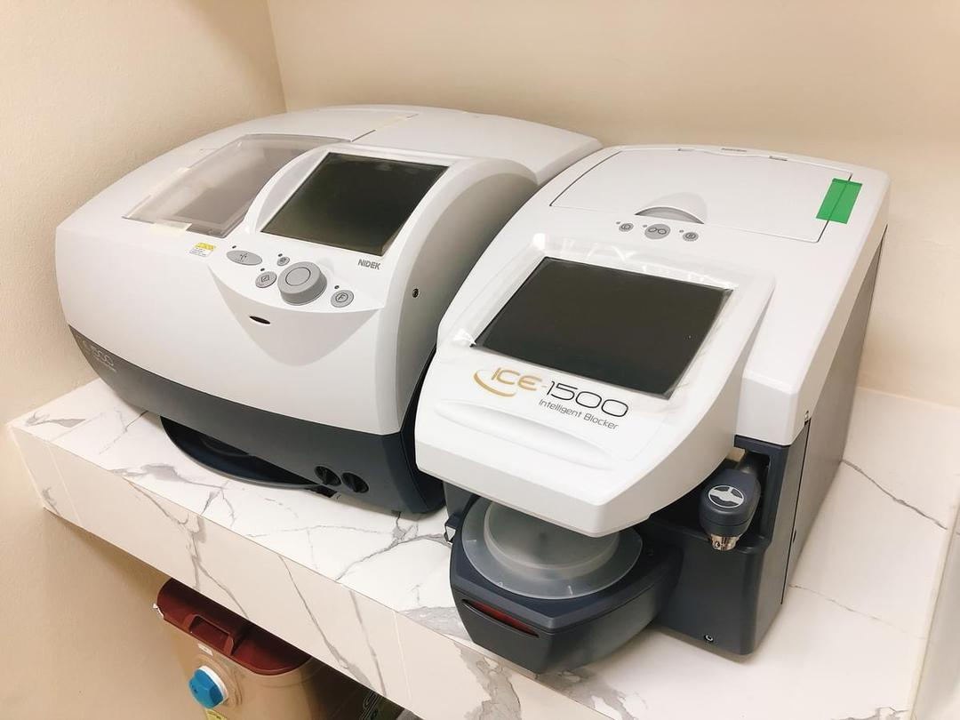 Nidek Multifunction ME-1500 Lens Edger and ICE-1500 Tracer Carousel 1