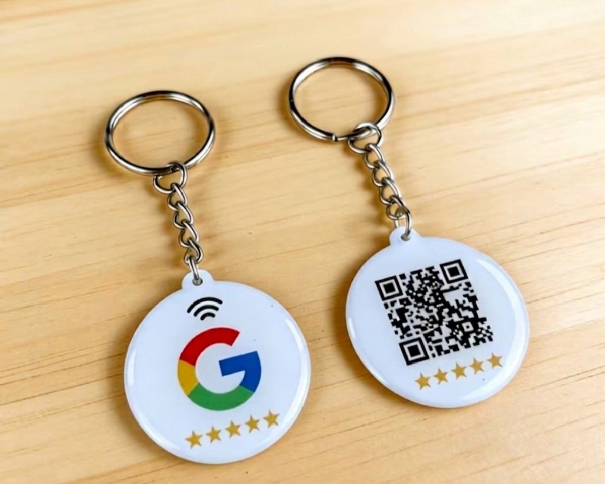 NFC Tap & QR Business Keychain