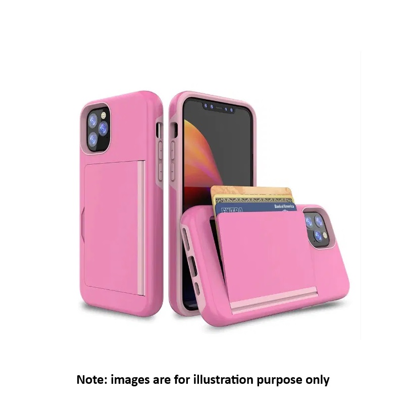 iPhone 11 Pro Pink Window Card Holder Case