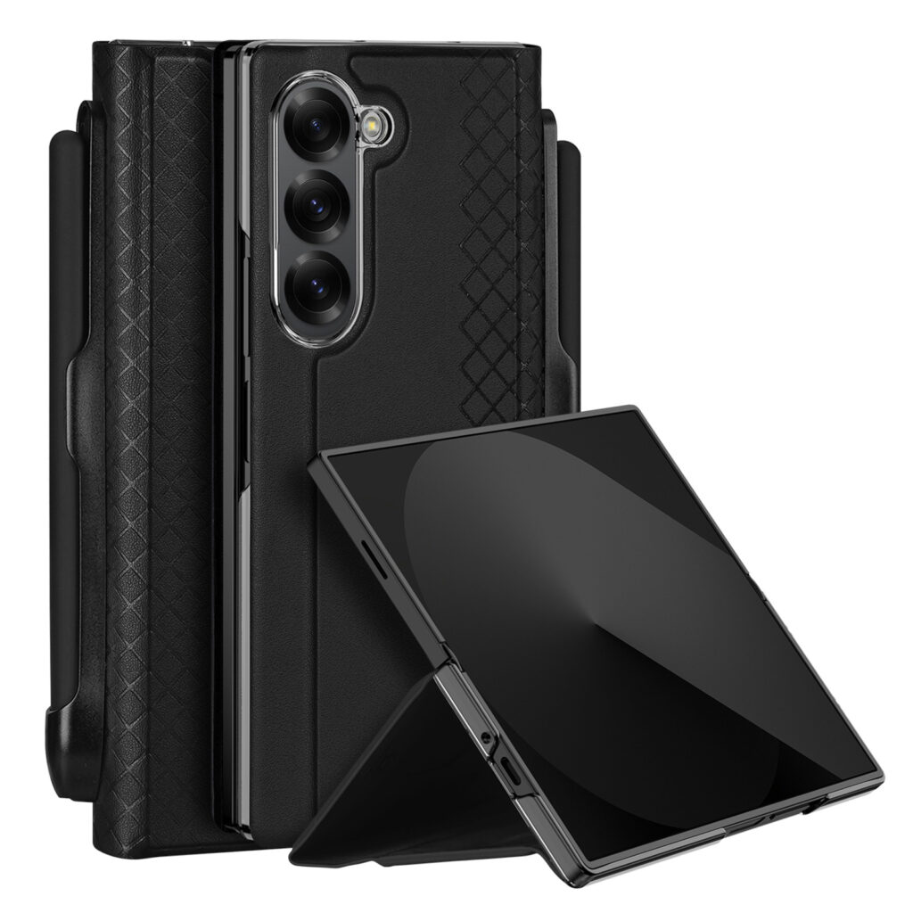 Samsung Z Fold 6 Black Dux Bril Case With Pen Holder