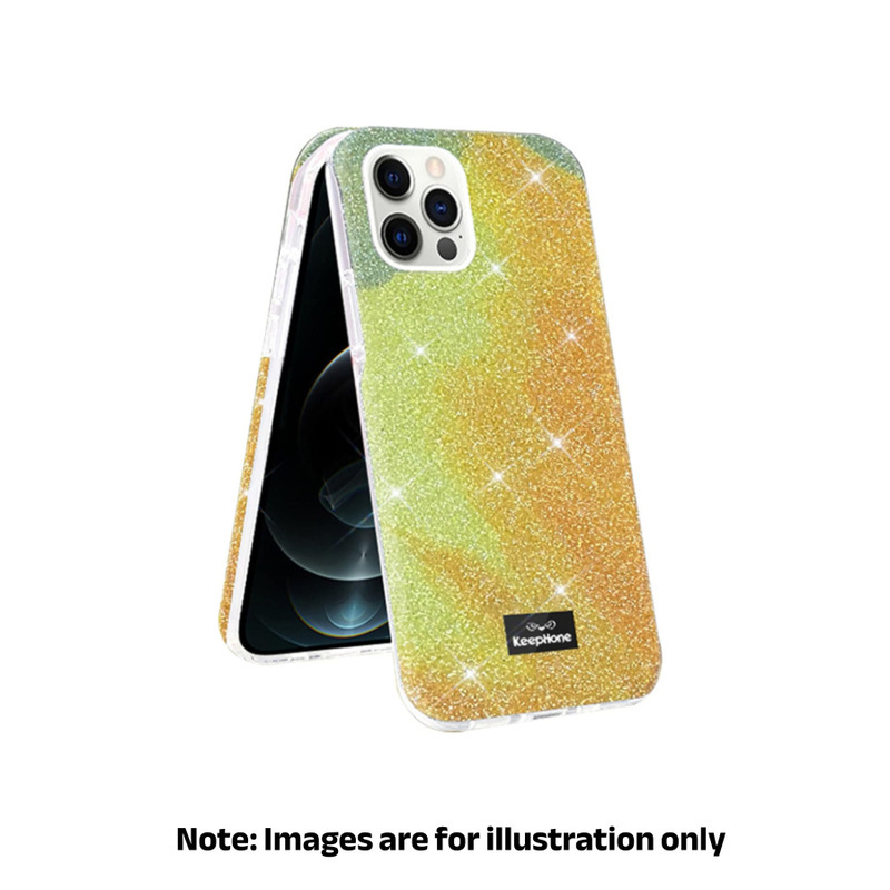 iPhone 13 Pro Max Yellow Keephone Sparkle Case