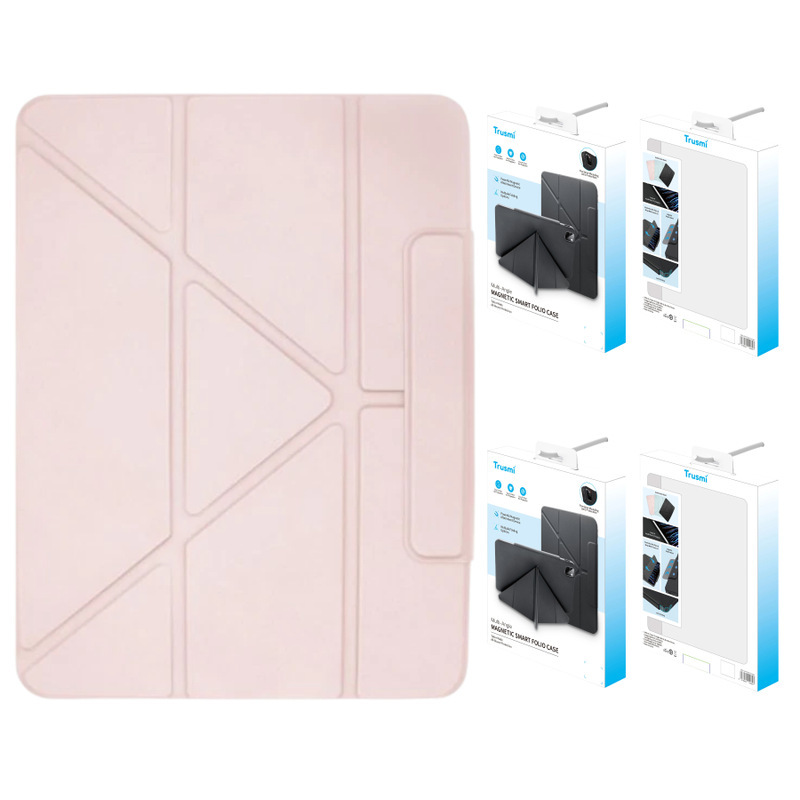 iPad Pro 11 2024 Trusmi Magnetic Smart Folio Case Pink