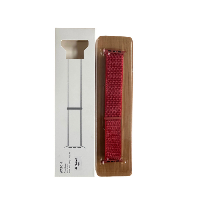 PZMK Apple Watch Red Nylon Band 42mm/44mm/45mm/49mm