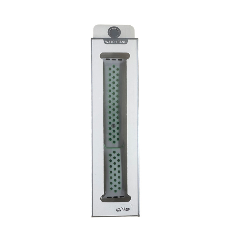 PZMK Apple Watch Silver Fluorescent Strap/Sport Band 42mm/44mm/45mm/49mm
