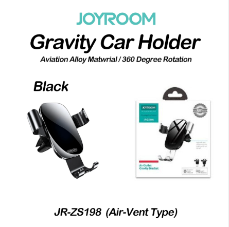 Joyroom JR-ZS198 Guangying series air outlet gravity bracket Black