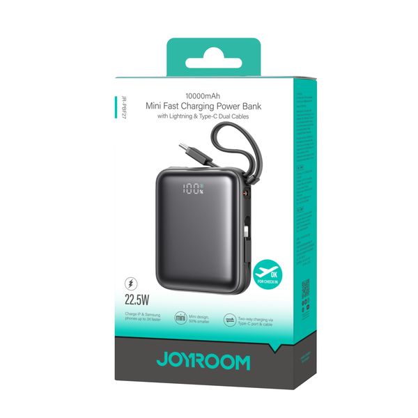 Joyroom Power Bank with Dual Cables Mini Fast Charging JR-PBF27