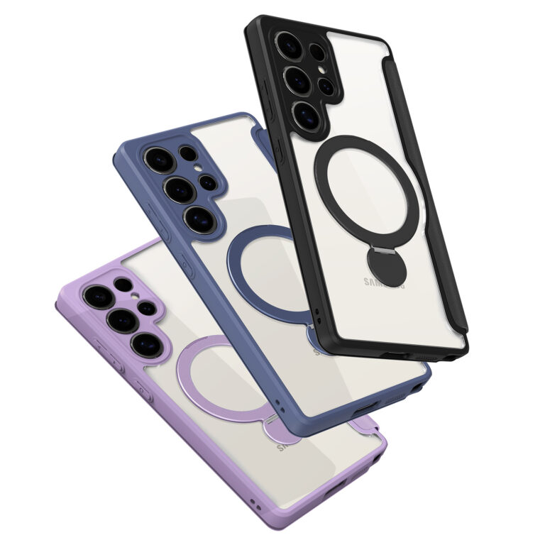 Samsung S25 Ultra Purple Dux Skin X Pro Folio Magnetic Case with 360?? Ring Stand Carousel 1