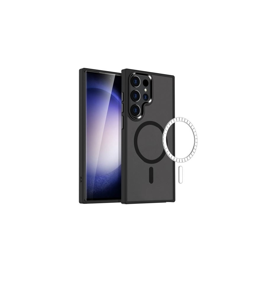 Samsung S24 Plus / S25 Plus Black Bumper Case With Magsafe