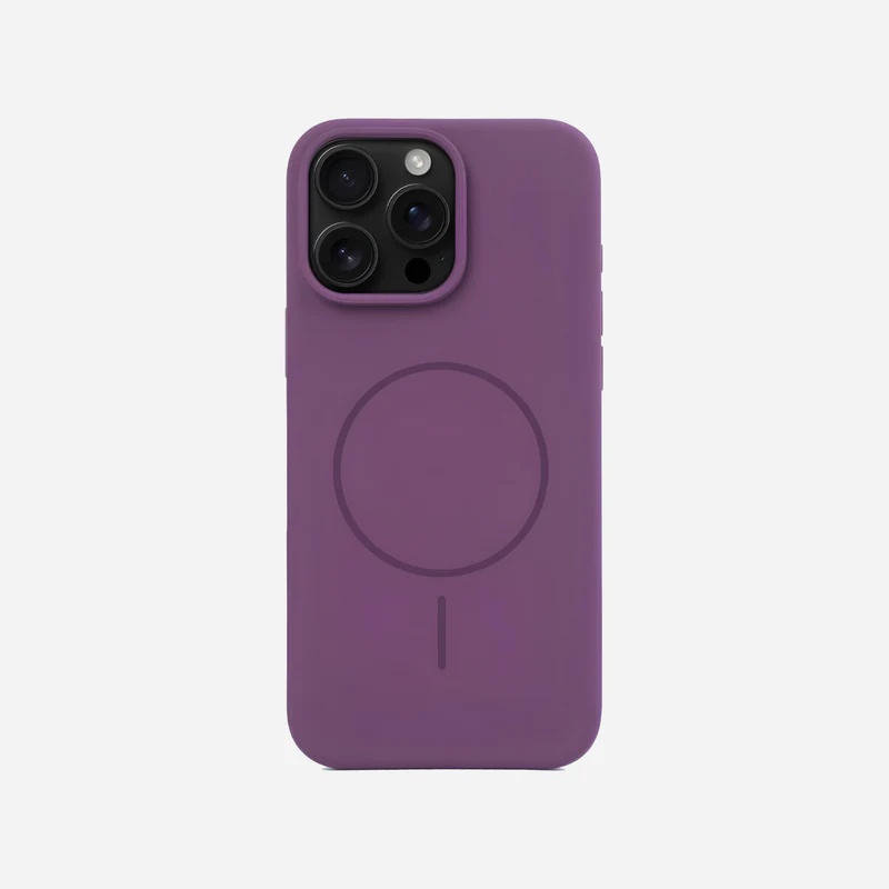 iPhone 16 Plus Purple Magsafe Silicon Case