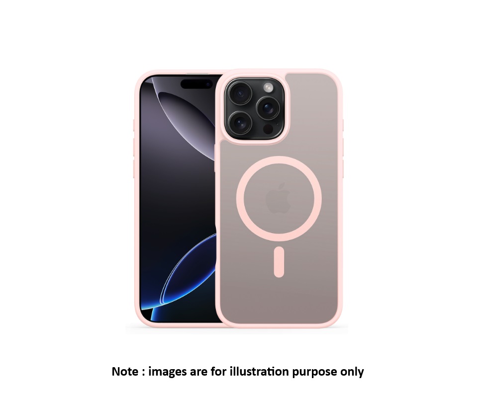 iPhone 15 Pro Pink Bumper Case With Magsafe