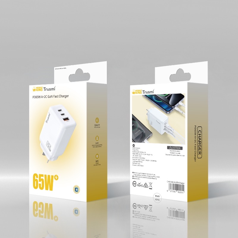 Mobile King PD 65W Wall Charging Adapter A+C+C GaN AU/NZ