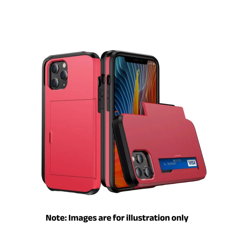 iPhone X/XS Red Back Card Holder Case