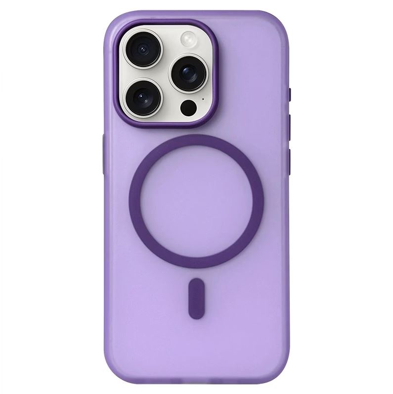 iPhone 16 Purple Bumper Case With Magsafe