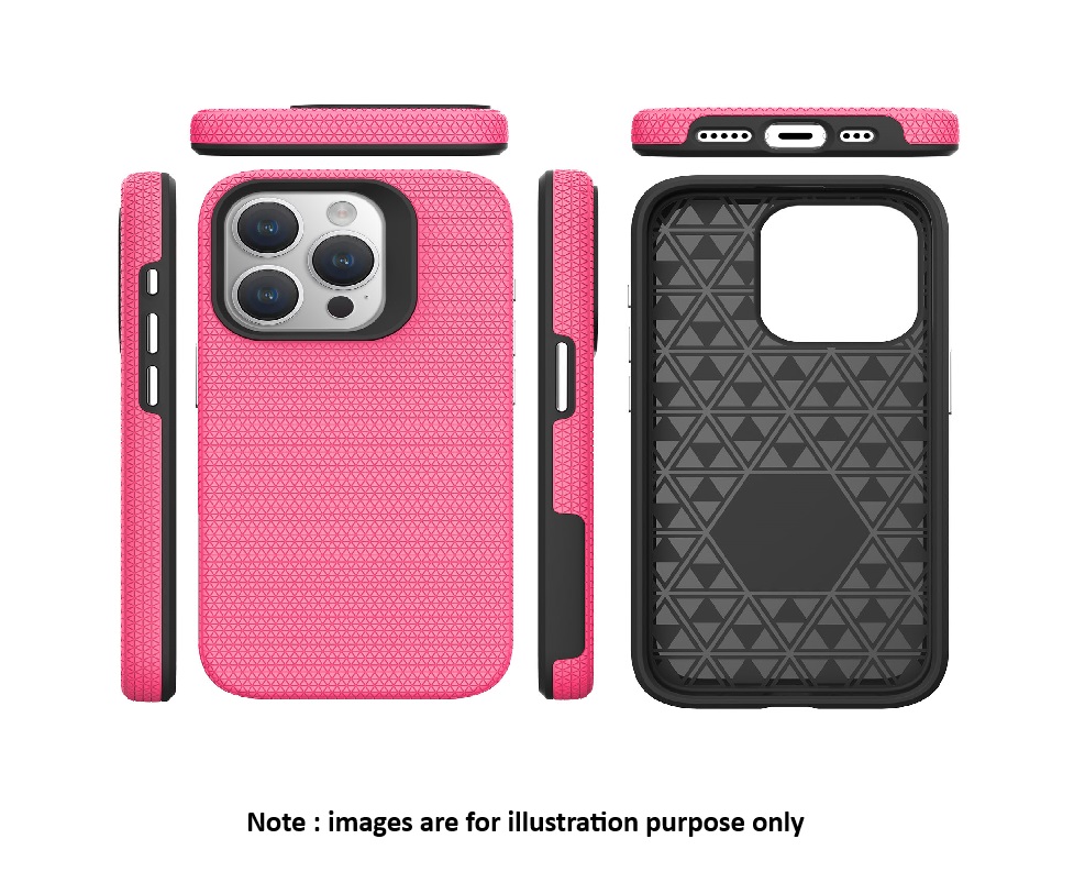 iPhone 12 Pro Max Pink Triangle Armor Case