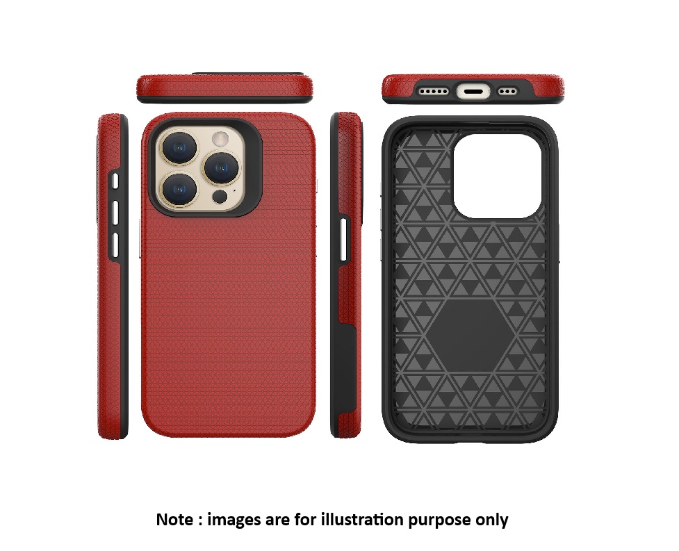 iPhone 15 Pro Max Red Triangle Armor Case with Magsafe