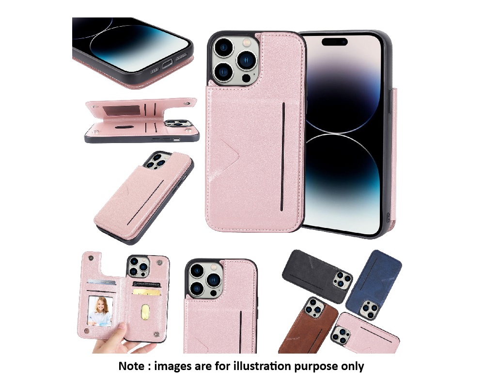 iPhone 16 Plus Rose Gold Hanman Mika Back Wallet Case