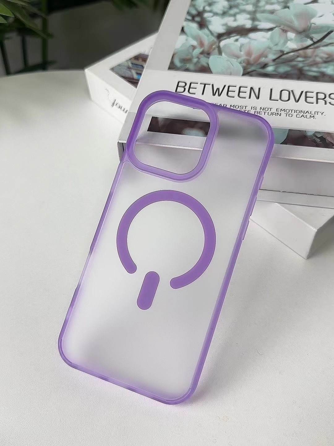 Samsung S24 Purple Magsafe Frosted Bumper Case