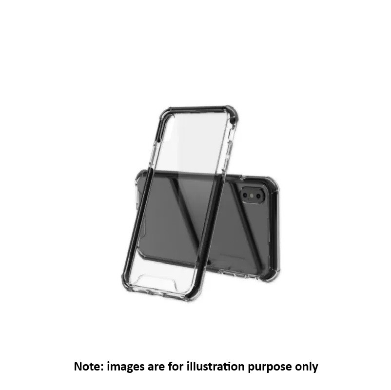 iPhone 12 Pro Max Black Shockproof Clear Case