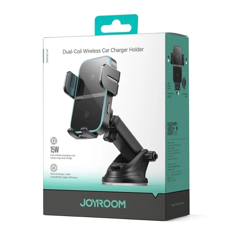 Joyroom Double-coil wireless charging bracket black JR -ZS246S