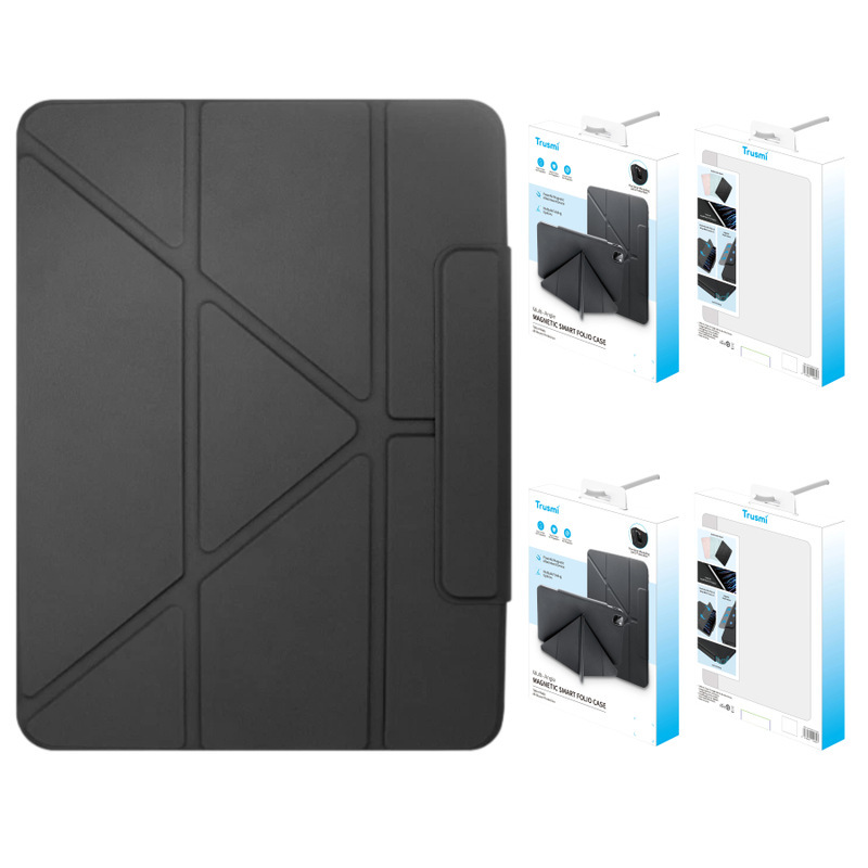 iPad Air 11 2024 / Air 4 / Air 5 Trusmi Magnetic Smart Folio Case Black