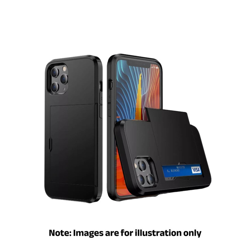 iPhone 6/6S Black Back Card Holder Case