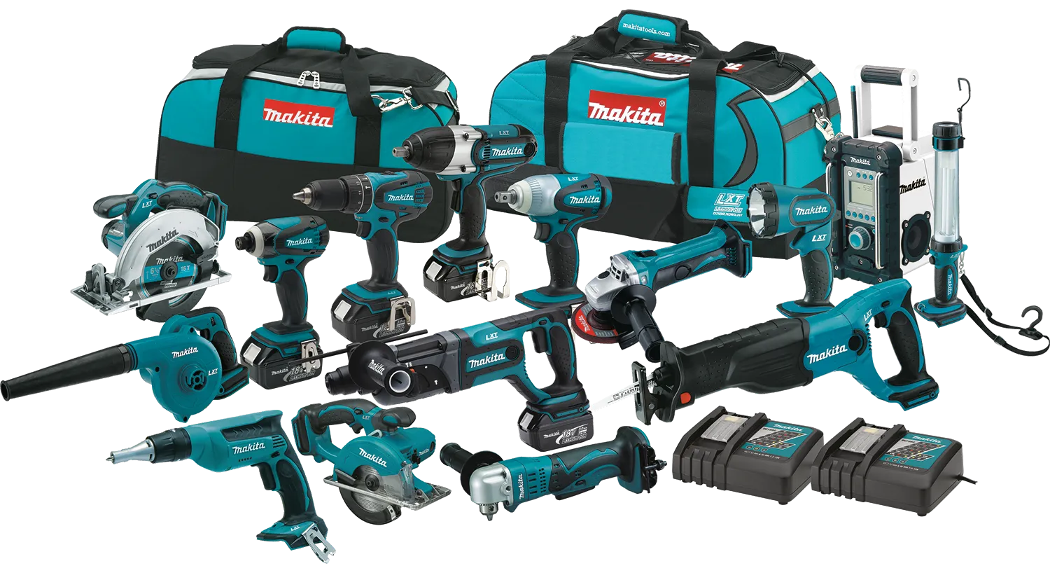 Makita power tools LXT1500 18-Volt LXT Lithium-Ion Cordless 15-Piece