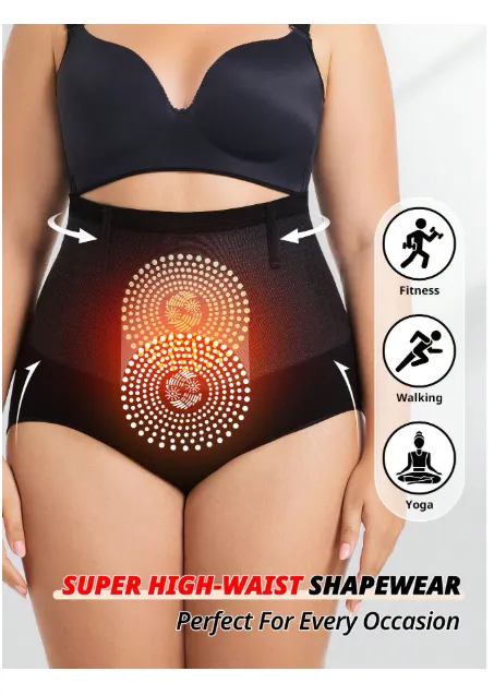 Plus Size Women's Seamless High Waist Shaping Sports Underwear Carousel 3