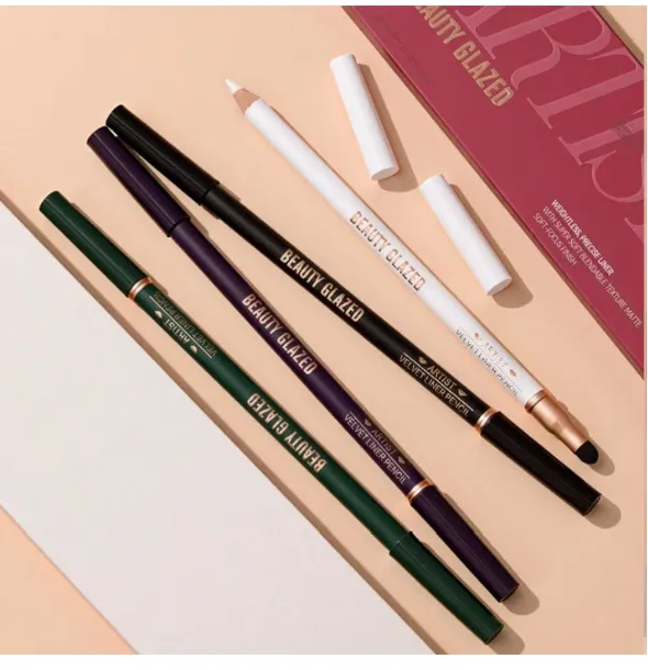 beauty glazed Dual-Ended Lip Liner Pencil, Cream Matte Lip Liner Pencil And Blending Brush Carousel 5