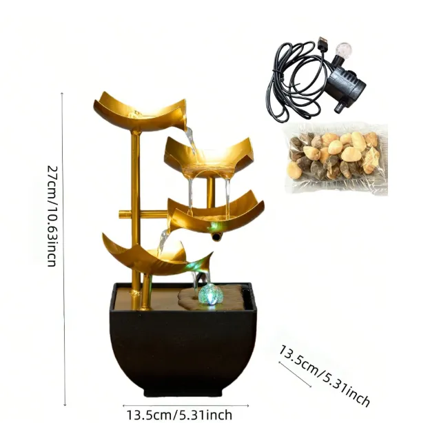 Zen Water Fountain Decor For Relaxation And Happiness, Suitable For Yoga Studio Carousel 8