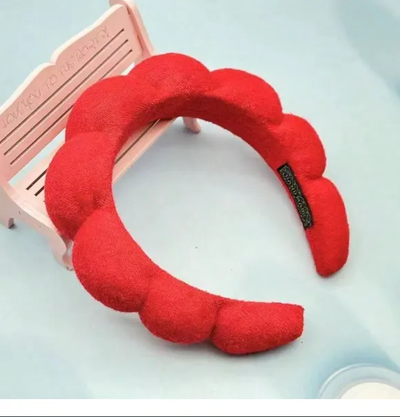 1pc Velvet Spa Skincare Styling Headband, High-Quality Elegant High-Crown Hair Hoop For Face Washing Carousel 3