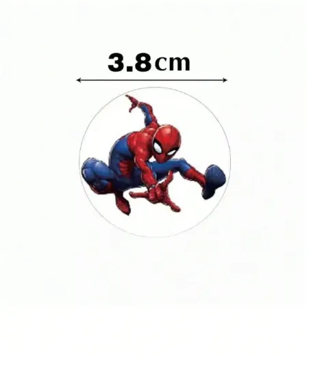 500pcs/Set Classic Roll Round Stickers, Superhero Self-Adhesive Sealing Labels Carousel 3